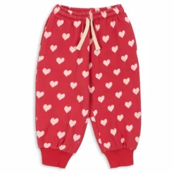 Konges Sløjd Jogger Loupy Lou Cœurs Coton Bio ||Enfant Pantalons Jeggings|Leggings, Pantalons