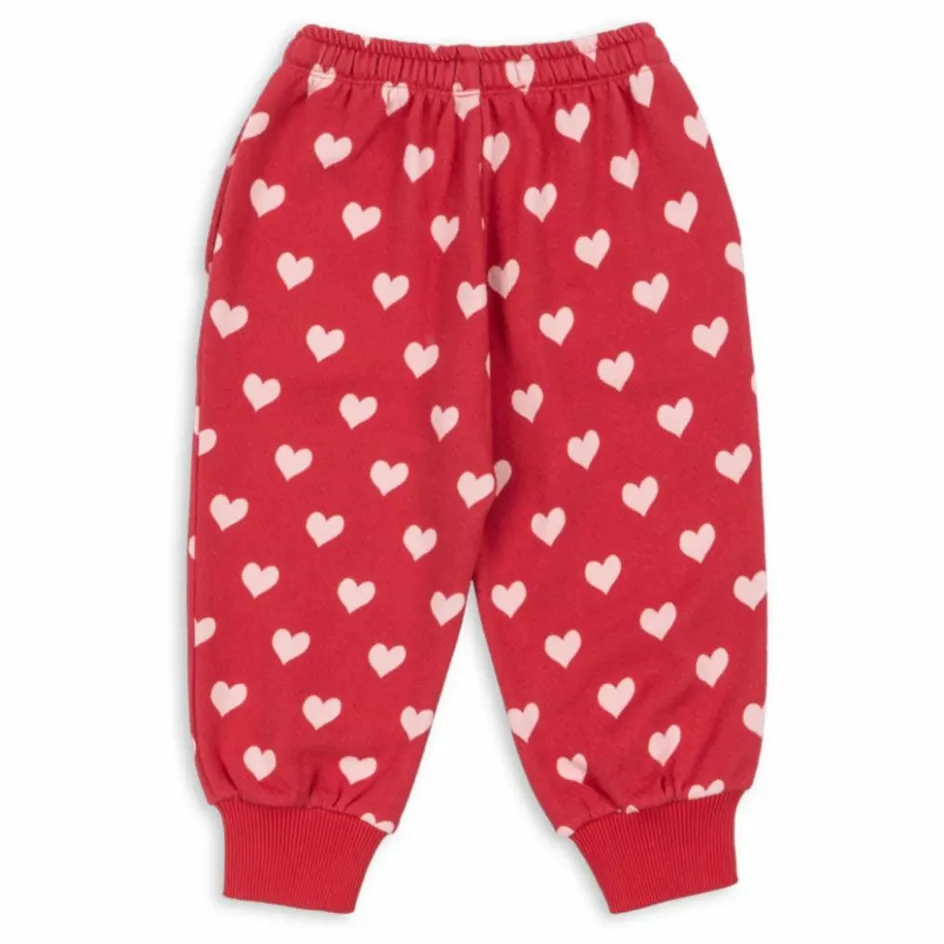 Konges Sløjd Jogger Loupy Lou Cœurs Coton Bio ||Enfant Pantalons Jeggings|Leggings, Pantalons