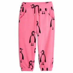 Online Mini Rodini Jogger Polaire Pingouin Fibres Recyclées | Rose