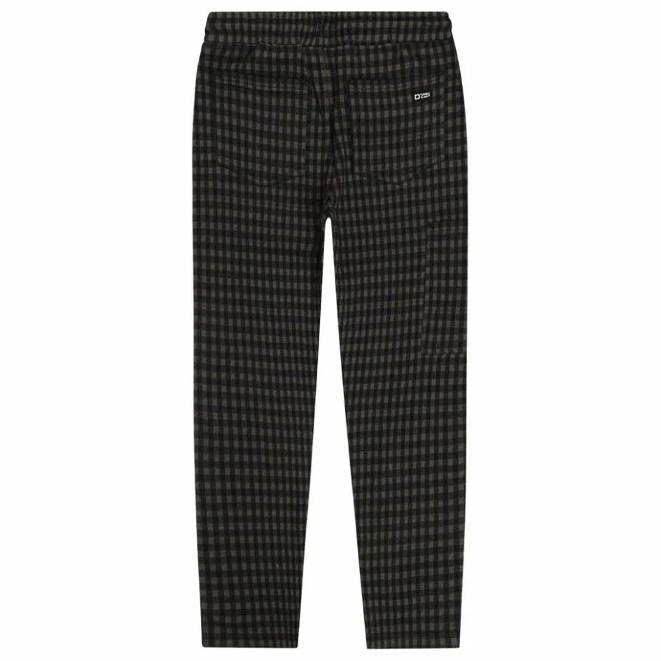 Clearance Tumble N'Dry Jogger Rails Carreaux Coton Bio | Bleu nuit