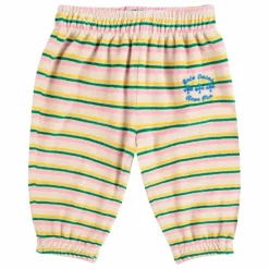 Outlet Bobo Choses Jogger Rayé Velours | Ecru