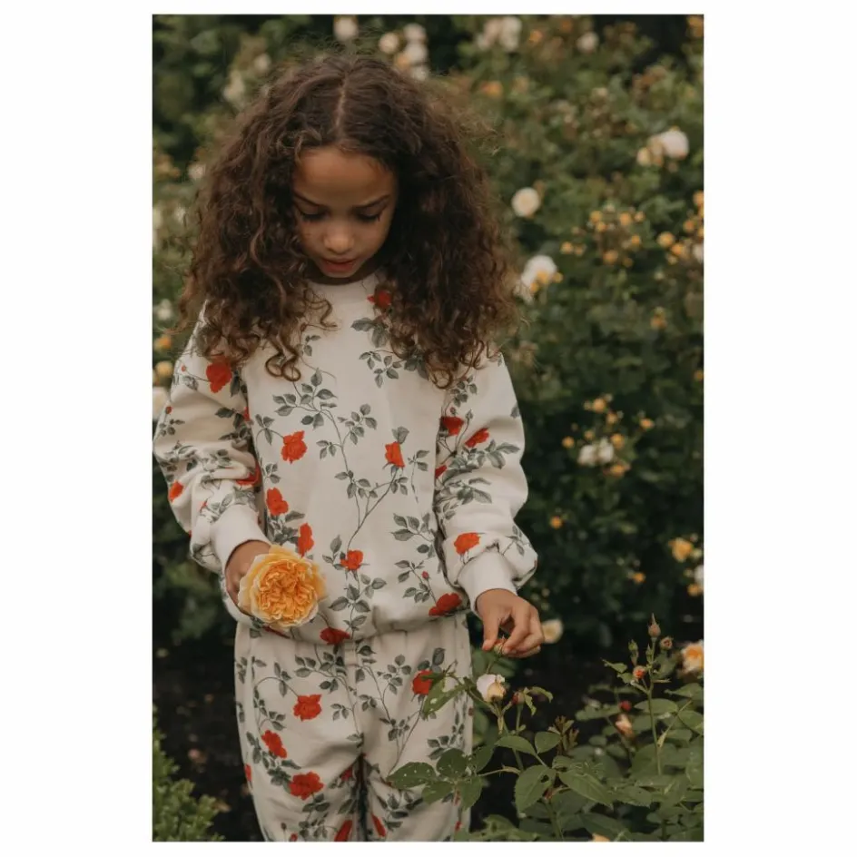 garbo&friends Jogger Roses Coton Bio ||Enfant Pantalons Jeggings