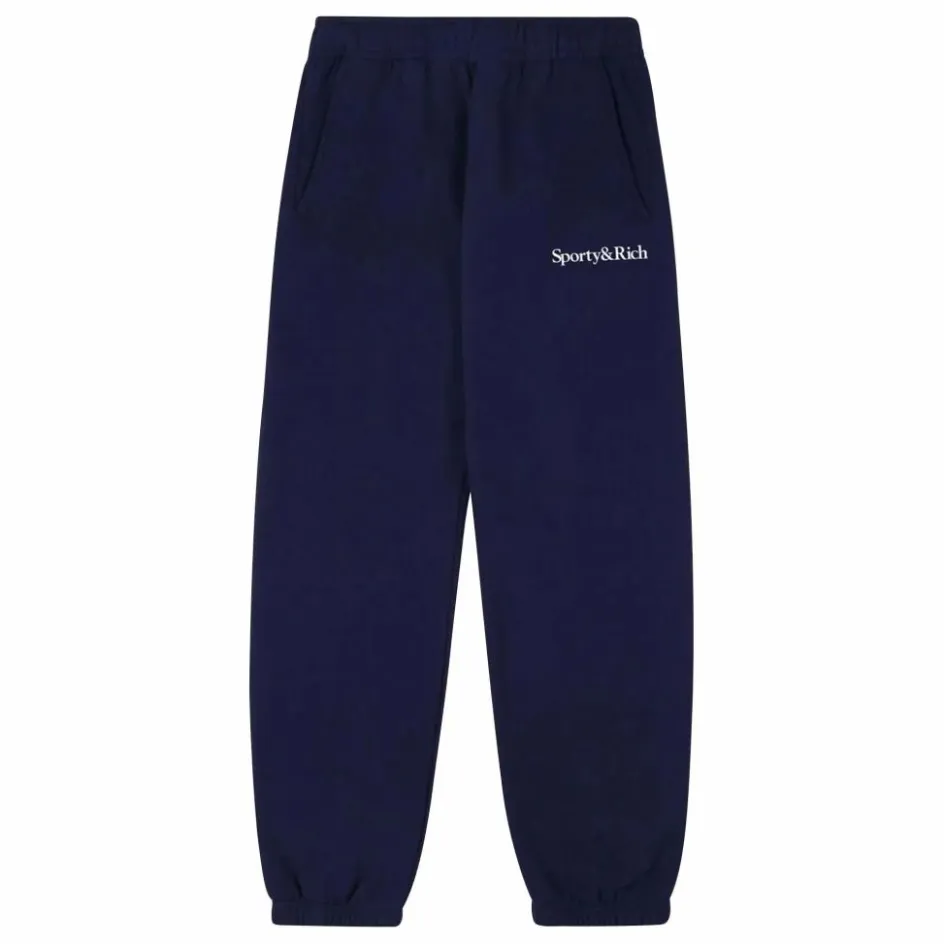Clearance Sporty & Rich Jogger Serif Logo | Bleu marine