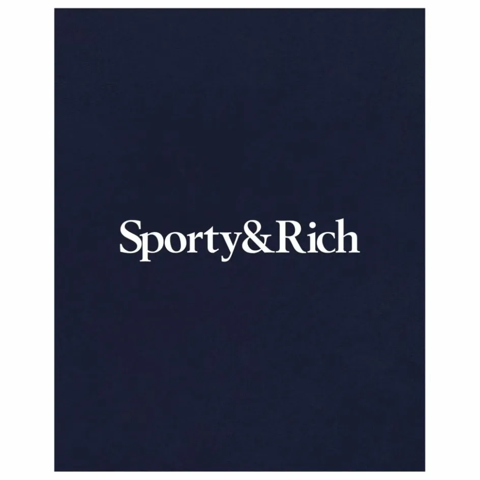 Clearance Sporty & Rich Jogger Serif Logo | Bleu marine