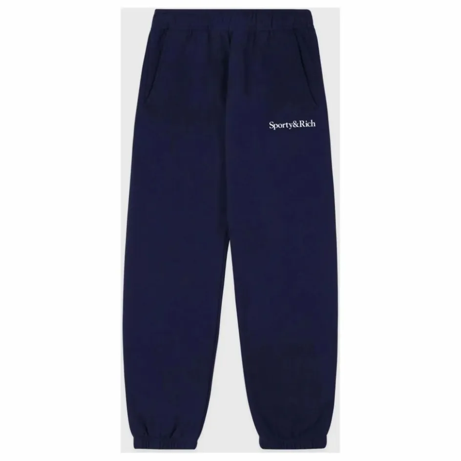 Clearance Sporty & Rich Jogger Serif Logo | Bleu marine