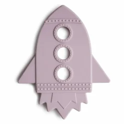 Sale Jouet de dentition Fusée en silicone | Lilas Hochets Et Anneaux De Dentition|Puériculture