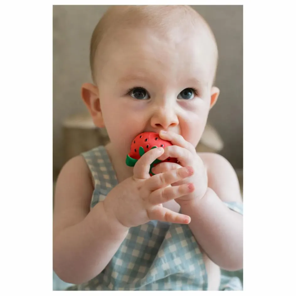 Jouet de dentition Sweetie la fraise Hochets Et Anneaux De Dentition|Puériculture