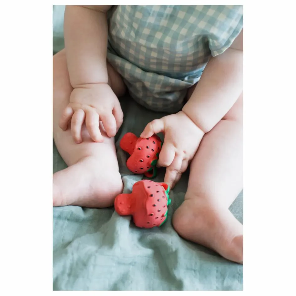 Jouet de dentition Sweetie la fraise Hochets Et Anneaux De Dentition|Puériculture