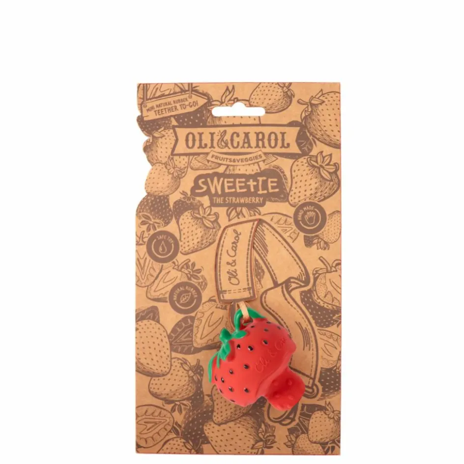 Jouet de dentition Sweetie la fraise Hochets Et Anneaux De Dentition|Puériculture