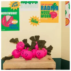 New The Furry Folks Jouet de fouille Radish | Rose