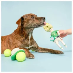 Outlet The Furry Folks Jouet de fouille Tennis Hooman | Vert