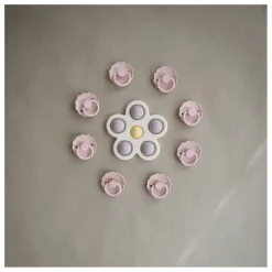 Mushie Hochets Et Anneaux De Dentition|Puériculture*Jouet pop it en silicone | Lilas