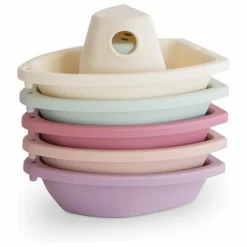 Mushie Jouets D'Éveil|Jouets D'Éveil*Jouets pour le bain Bateaux - Set de 5 |