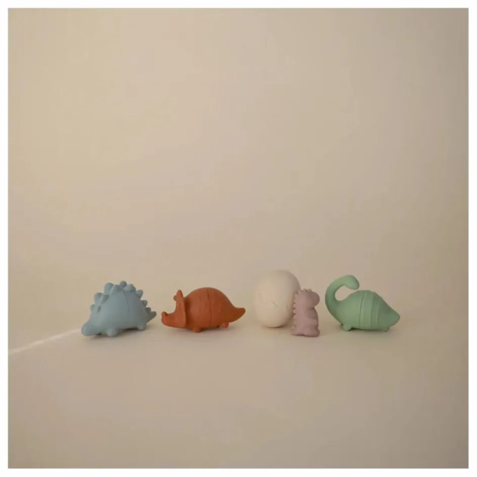 Discount Mushie Jouets pour le bain Dino - Set de 4 Multicolore