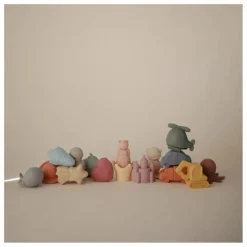 Mushie Jouets pour le bain Espace - Set de 4| Jouets D'Éveil|Jouets D'Éveil