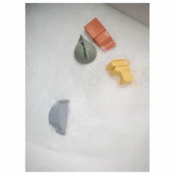 Mushie Jouets pour le bain Véhicules - Set de 4| Jouets D'Éveil|Jouets D'Éveil