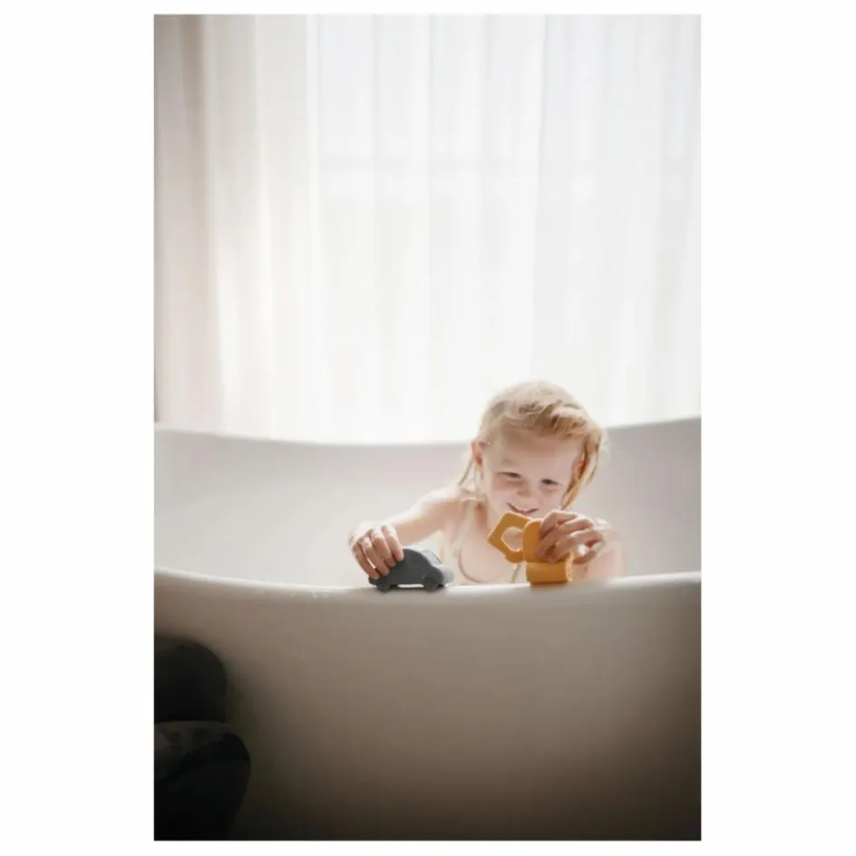 Mushie Jouets pour le bain Véhicules - Set de 4| Jouets D'Éveil|Jouets D'Éveil