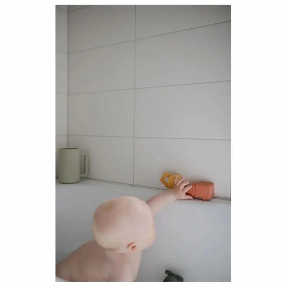 Mushie Jouets pour le bain Véhicules - Set de 4| Jouets D'Éveil|Jouets D'Éveil