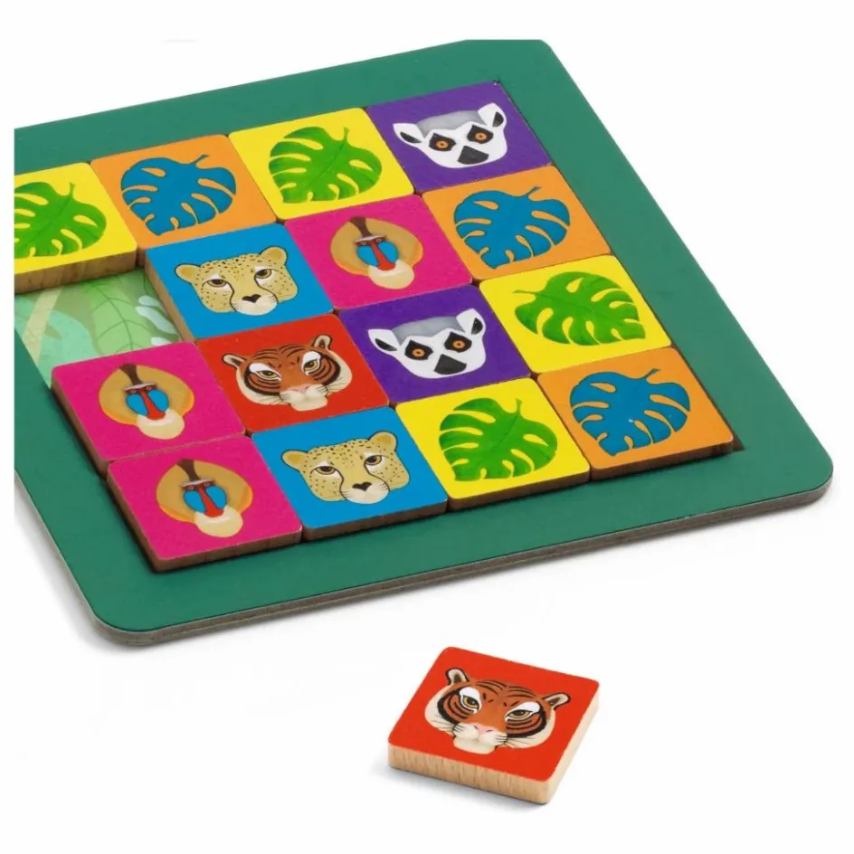 Djeco Jungle taquin Multicolore