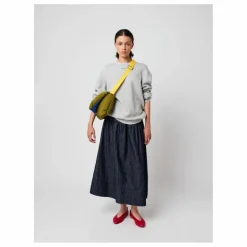 Bobo Choses Jupe A-Line Rayée Denim Coton Bio - Collection Femme ||Femme Jupes, Shorts