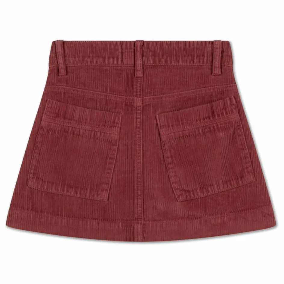 Outlet Repose AMS Jupe Boutonnée Coton Bio | Rouge