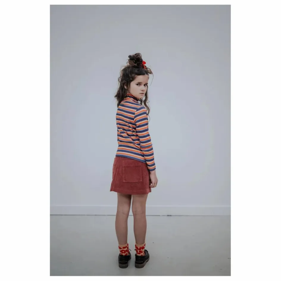 Outlet Repose AMS Jupe Boutonnée Coton Bio | Rouge