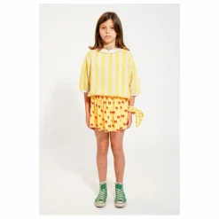 Outlet Piupiuchick Jupe Court Nœud Eponge Bio | Jaune