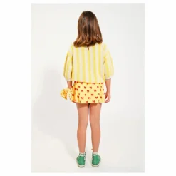 Outlet Piupiuchick Jupe Court Nœud Eponge Bio | Jaune