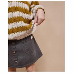 Online Búho Jupe Denim Coton Bio | Denim gris