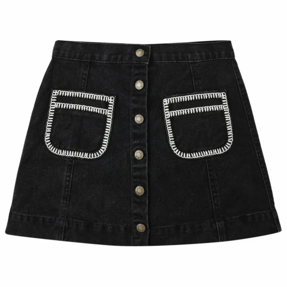 Outlet Rylee + Cru Jupe Denver | Denim noir