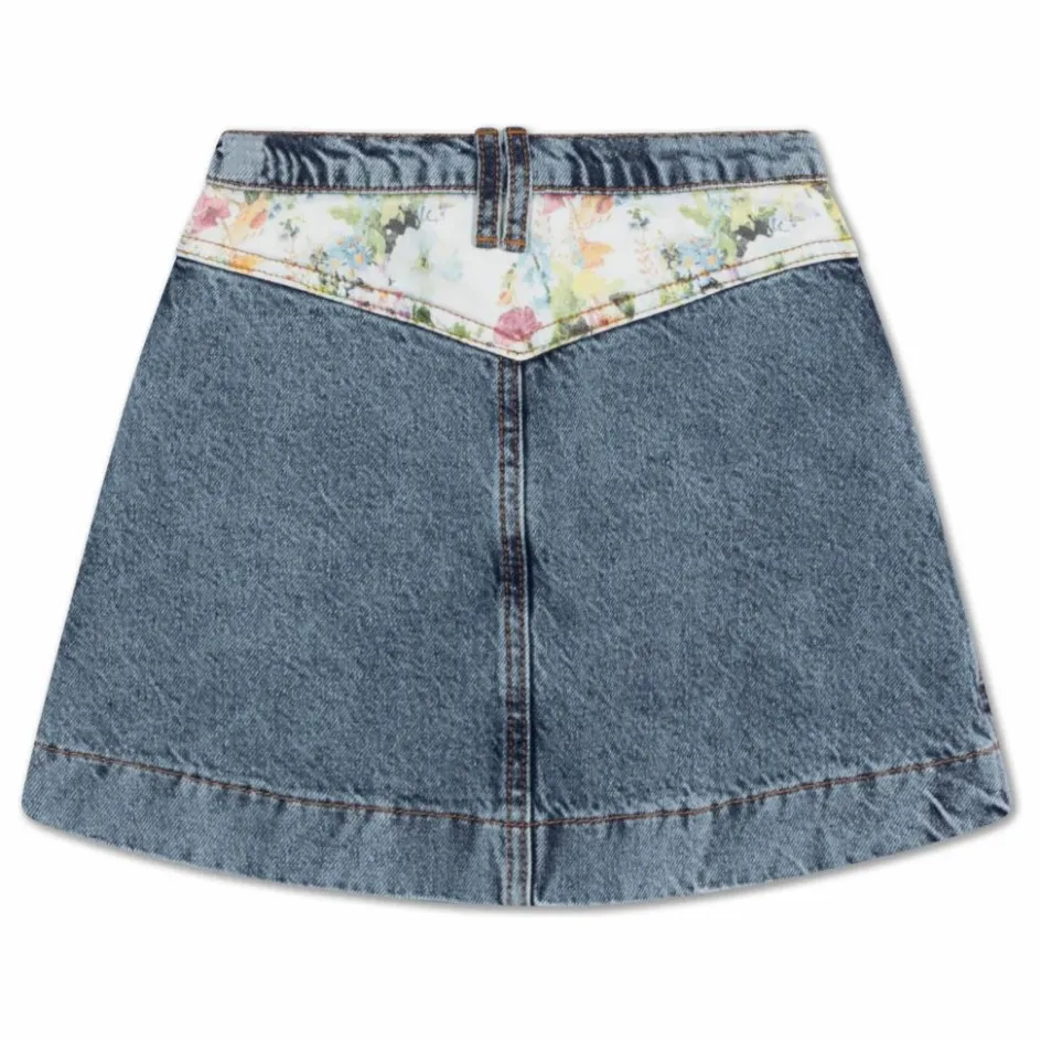 Best Repose AMS Jupe en Jean Bob Coton Bio | Bleu