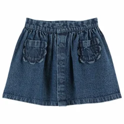 Emile et Ida Jupe en Jean Poches Fleurs ||Enfant Jupes, Shorts