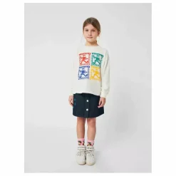 Clearance Bobo Choses Jupe en Jean Rayée Coton Bio | Bleu marine