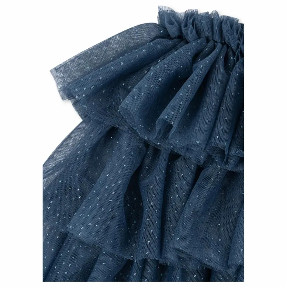 New Konges Sløjd Jupe Fay Tulle Fibres Recyclées | Bleu