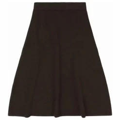 Outlet FUB Jupe Feutre Laine Mérinos - Collection Femme | Marron