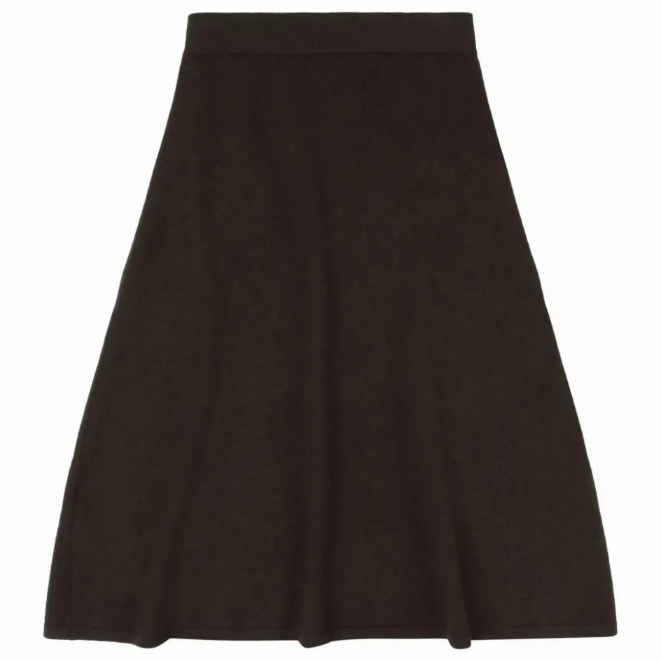 Outlet FUB Jupe Feutre Laine Mérinos - Collection Femme | Marron