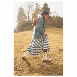 Outlet Búho Jupe Gingham Carreaux | Bleu marine