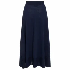 Sale Momoni Jupe Isla Laine Mérinos | Bleu nuit