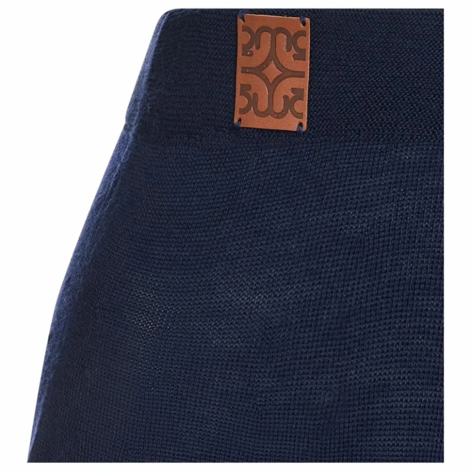 Sale Momoni Jupe Isla Laine Mérinos | Bleu nuit
