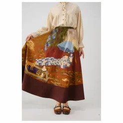 Best CORD Jupe Lakeside Satin de Coton | Bordeaux