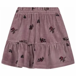 New Studio Bohème Jupe Samba Mûres Velours Coton Bio | Mauve