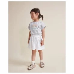Búho Jupe Short Unie Lin | Blanc