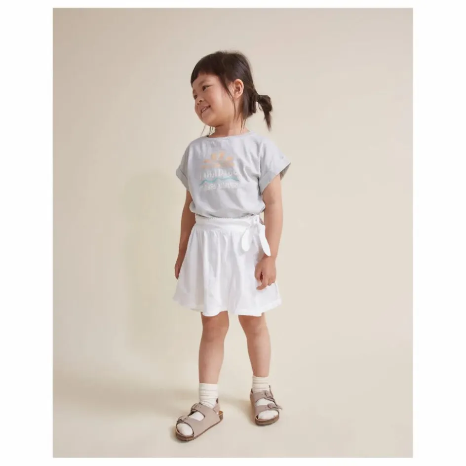 Búho Jupe Short Unie Lin | Blanc