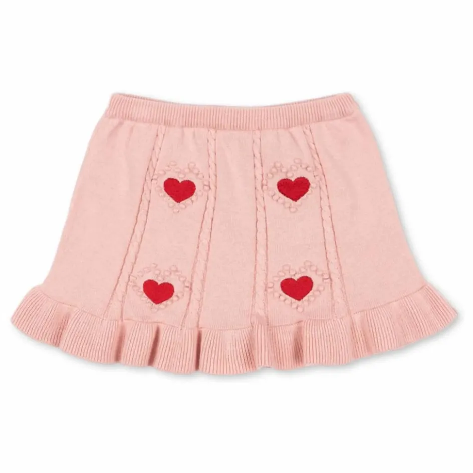 Konges Sløjd Jupe Soleil Coeurs Maille Coton Bio ||Enfant Jupes, Shorts