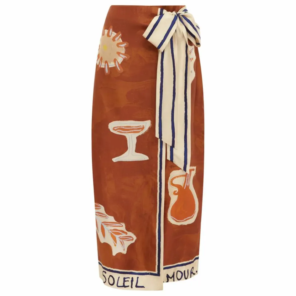 Outlet Jupe Soleil D'Amour Soie | Femme Jupes, Shorts