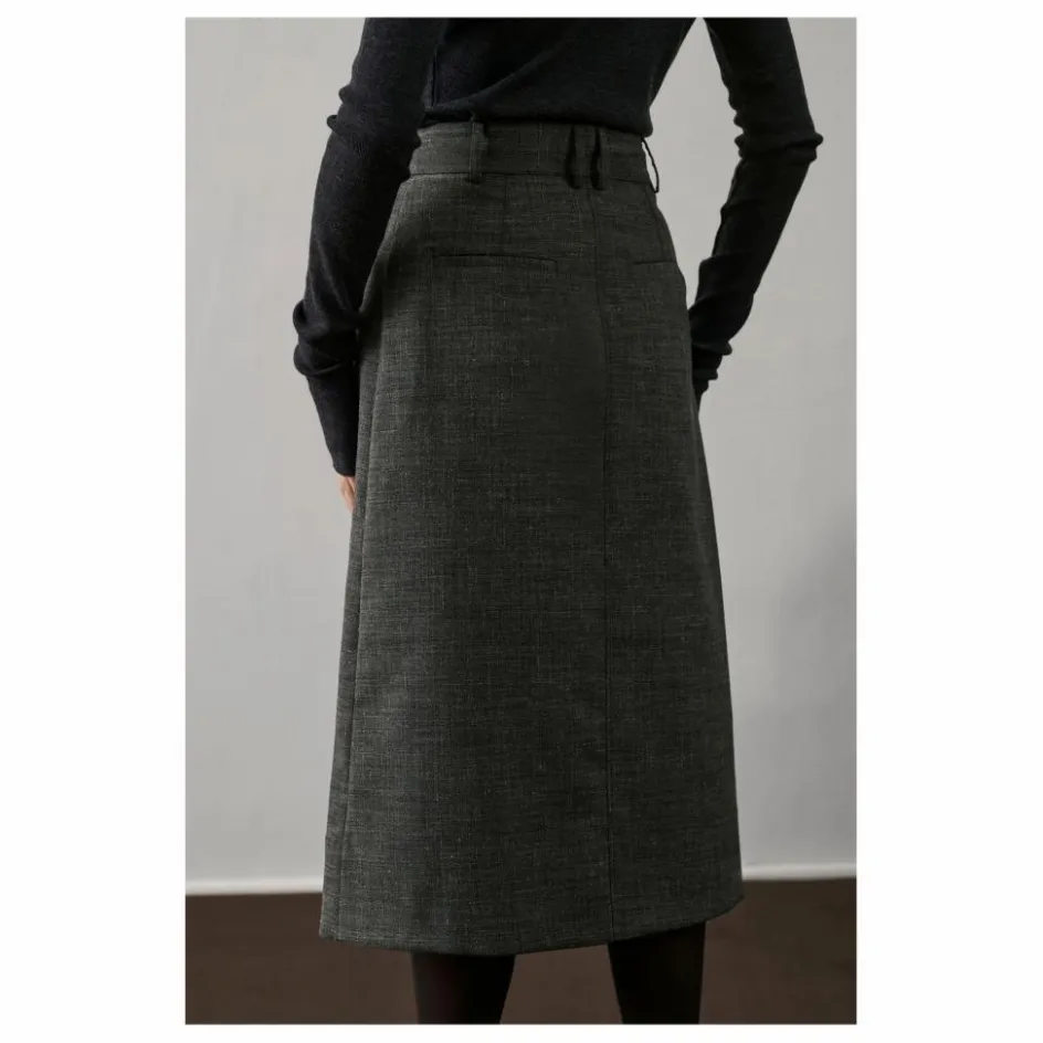 Hot Soeur Jupe Varna | Gris chiné