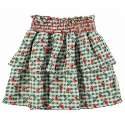 Piupiuchick Jupe Volants Carreaux Fleurs ||Enfant Jupes, Shorts