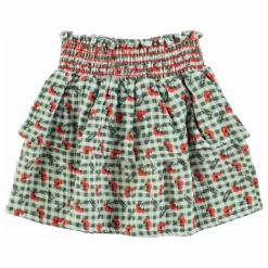 Piupiuchick Jupe Volants Carreaux Fleurs ||Enfant Jupes, Shorts