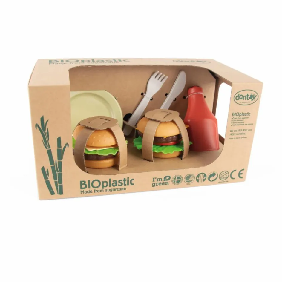 Hot Dantoy Kit burger en bioplastique Multicolore