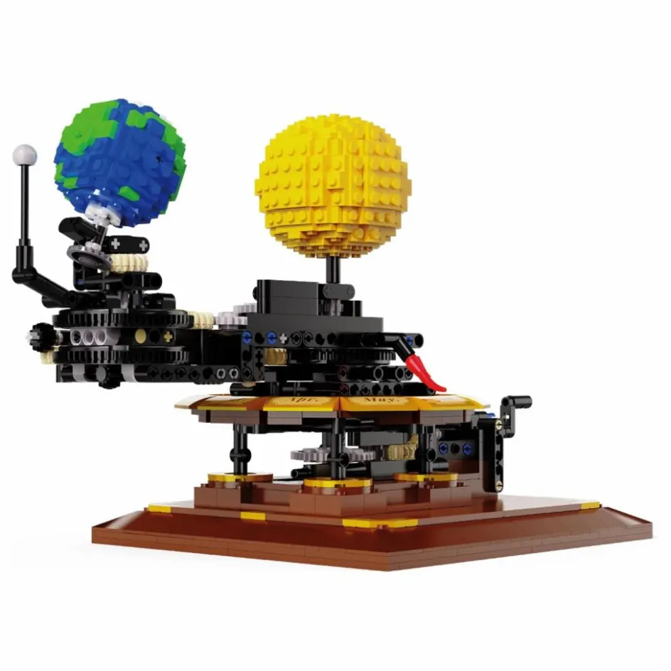 New Kit de construction - Le système solaire - 865 pièces Homme Jeux Éducatifs|Livres, Jeux